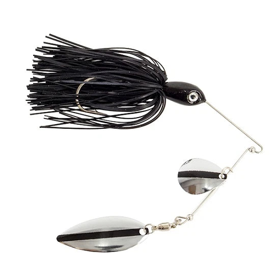 Spinnerbait Wizard Skirt Negru Palete Arginti 14g Col.3