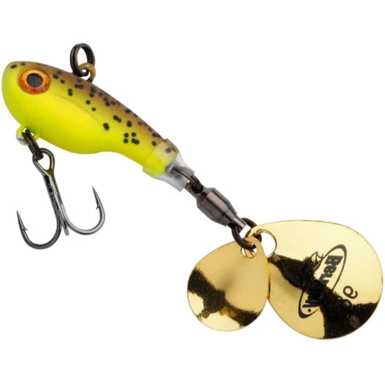 Spinnertail Berkley Pulse Spintail, Brown Chartreuse, 7.5cm, 28g, 1buc/pac