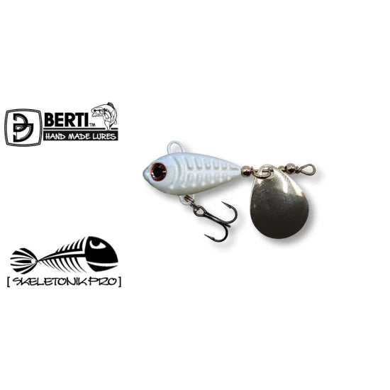 Spinnertail Berti Skeletonik Pro Colorado Nickel, Alb 1013, 10g