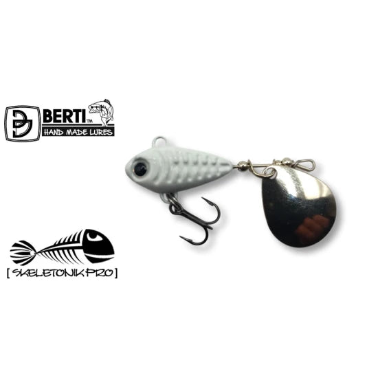 Spinnertail Berti Skeletonik Pro Colorado Nickel, Alb 1013, 13g