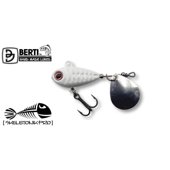 Spinnertail Berti Skeletonik Pro Colorado Nickel, Alb 1013, 18g