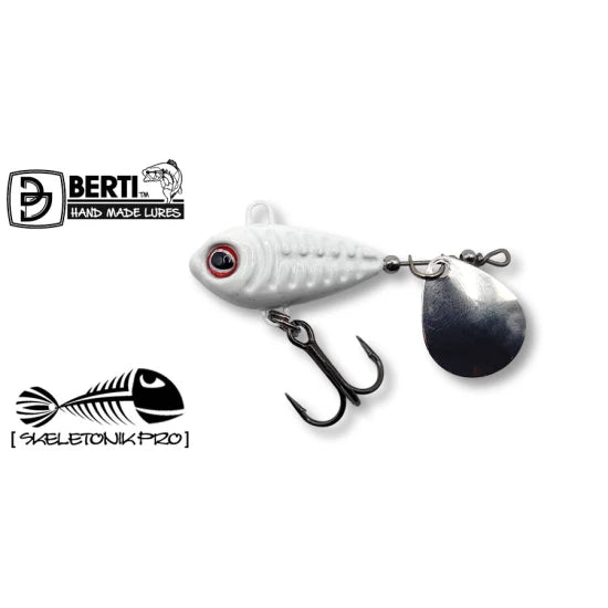 Spinnertail Berti Skeletonik Pro Colorado Nickel, Alb 1013, 20g