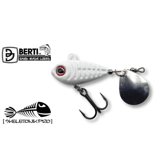 Spinnertail Berti Skeletonik Pro Colorado Nickel, Alb 1013, 22g