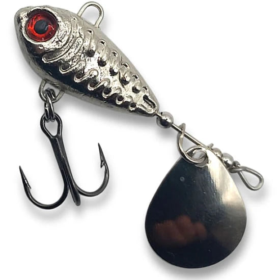 Spinnertail Berti Skeletonik Pro Colorado Nickel, Nickel, 22g