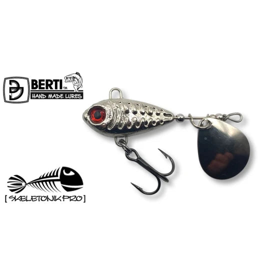 Spinnertail Berti Skeletonik Pro Colorado Nickel, Nickel, 22g