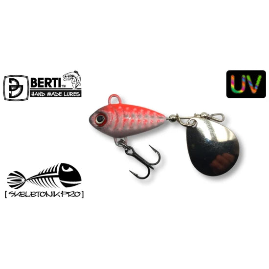 Spinnertail Berti Skeletonik Pro Colorado Nickel, Red Back, 13g