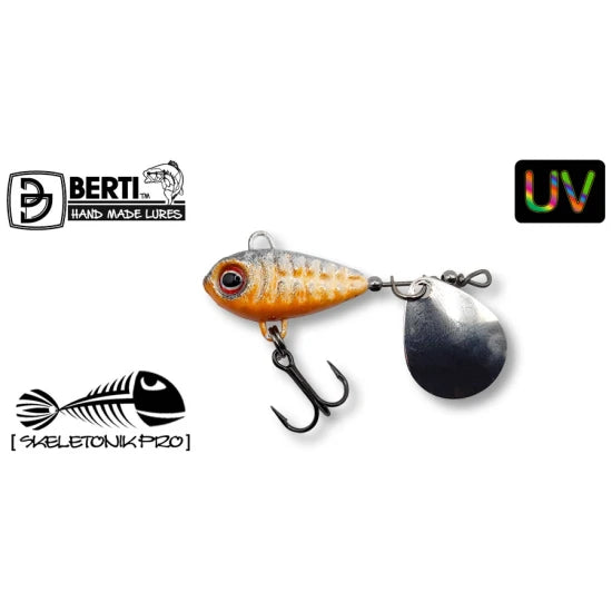 Spinnertail Berti Skeletonik Pro Colorado Nickel, Silver Shad, 16g