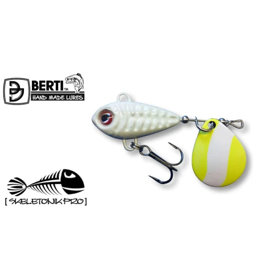Spinnertail Berti Skeletonik Pro Half Chartreuse, Alb 1013, 18g