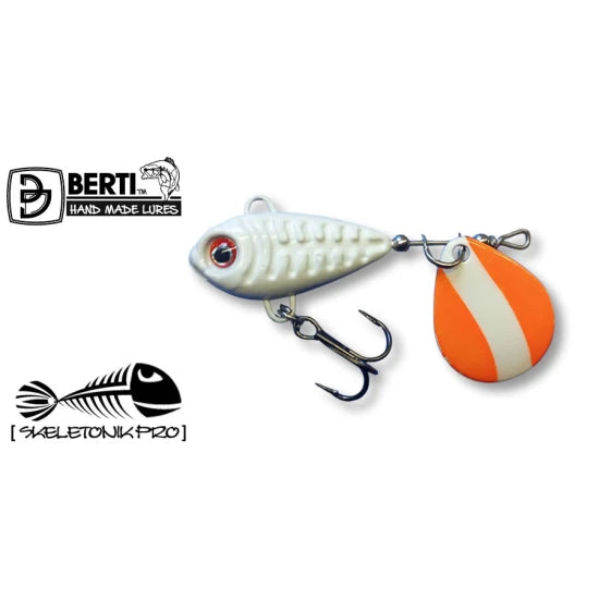 Spinnertail Berti Skeletonik Pro Half Orange, Alb 1013, 20g