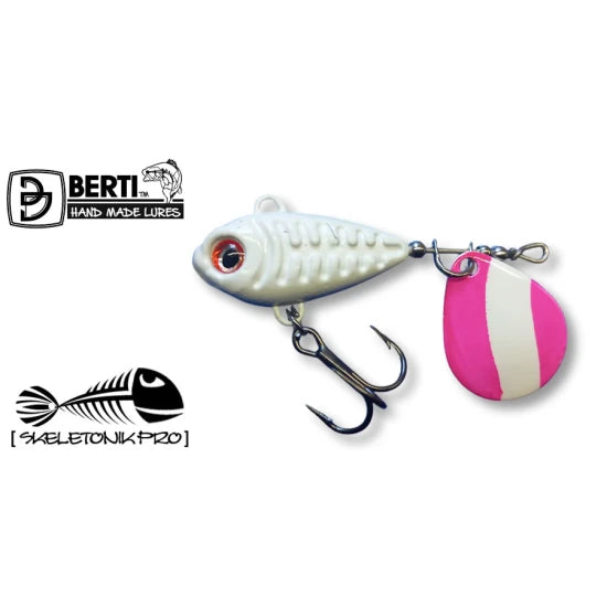 Spinnertail Berti Skeletonik Pro Half Pink, Alb 1013, 22g