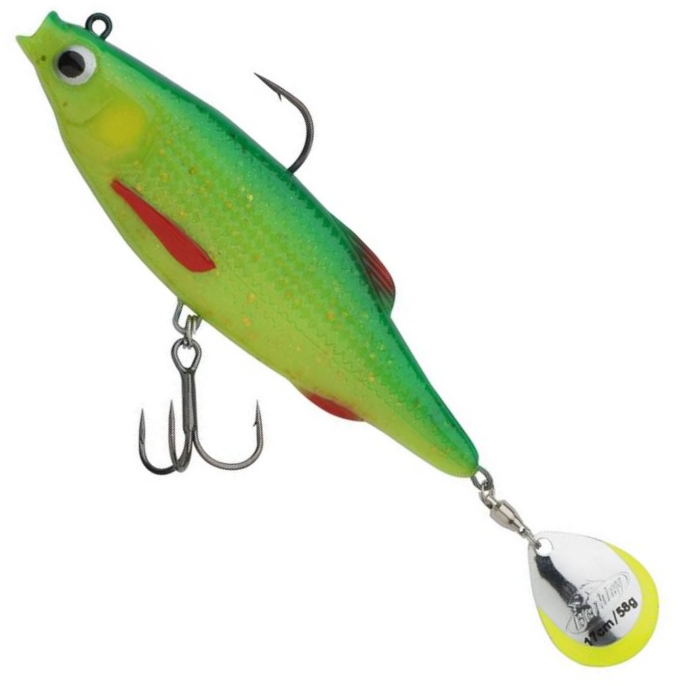 Spinnertail Berkley Pulse Realistic Flash, Firetiger, 58g, 17cm, 1buc/pac