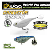 Spinnertail Biwaa Divinator Kompact 90 Blue Chrome 9cm 55g 1buc