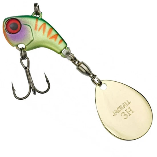 Spinnertail Illex Deracoup, 2.6cm, 10g, Lime Chart Tiger, 1buc/pac