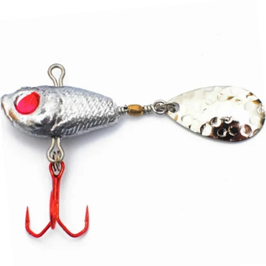 Spinnertail Profi Blinker Spinner Jig Fish, Silver, 13g