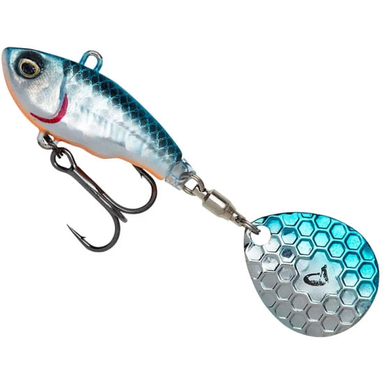 Spinnertail Savage Gear Fat Tail, Blue Silver, 8cm, 24g