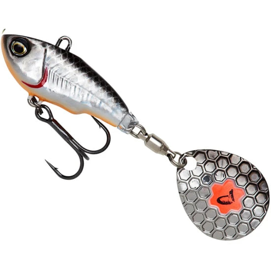 Spinnertail Savage Gear Fat Tail, Dirty Silver, 6.5cm, 16g