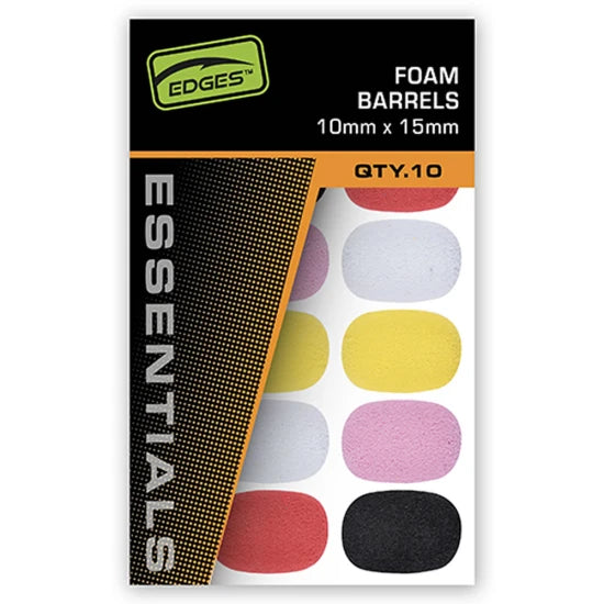 Spuma Flotanta Fox Foam Barrels - Mixed Colours, 10x15mm, 10buc/pac
