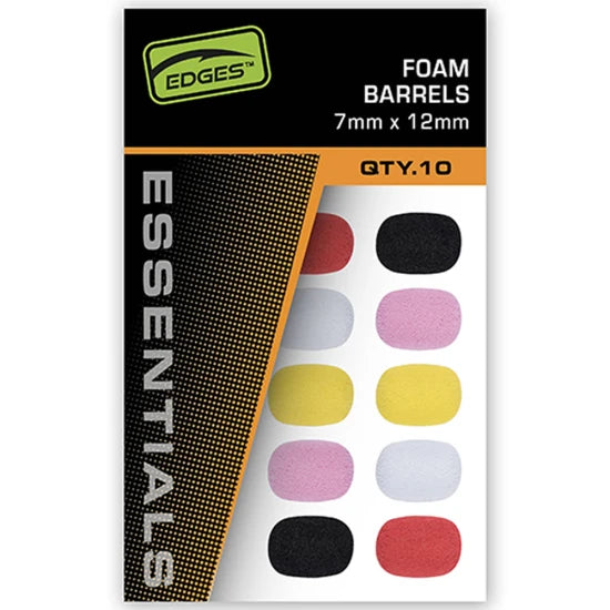 Spuma Flotanta Fox Foam Barrels - Mixed Colours, 10x15mm, 10buc/pac