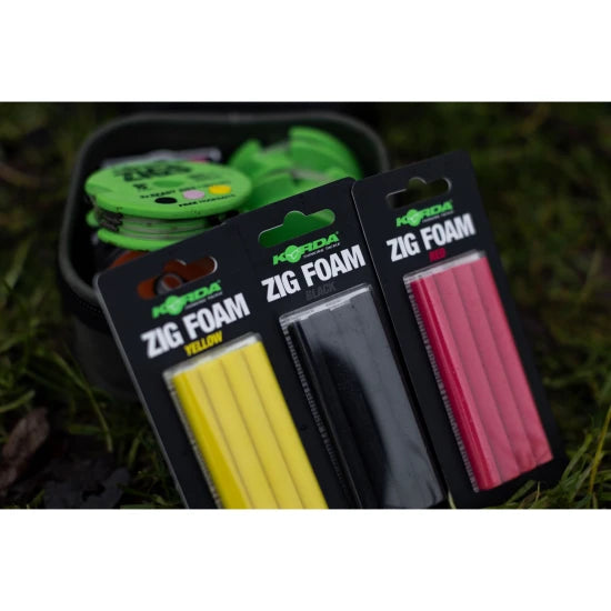 Spuma Flotanta Korda Zig Foam, Galben, 8mm, 4buc/pac