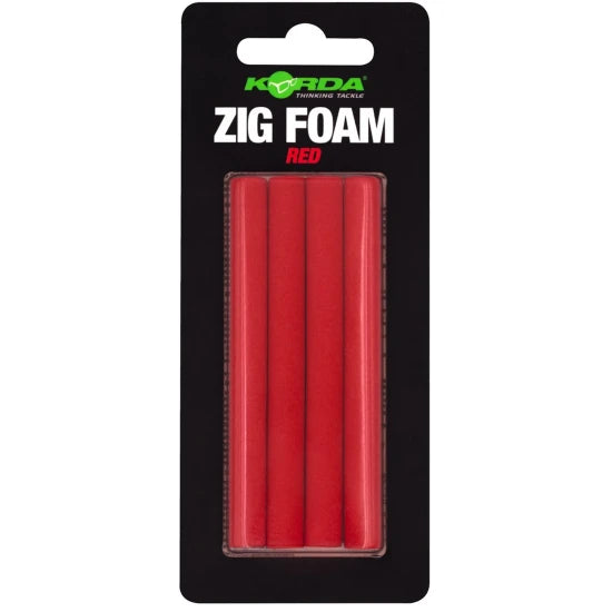 Spuma Flotanta Korda Zig Foam, Rosu, 8mm, 4buc/pac