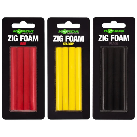 Spuma Flotanta Korda Zig Foam, Rosu, 8mm, 4buc/pac