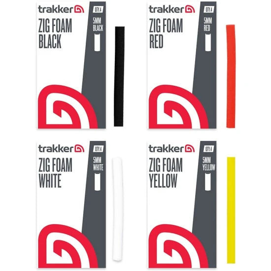 Spuma Trakker Zig Foam, 5mm, 7cm, Yellow, 4buc/plic