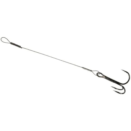 Stinger Dam Effzett 7x7 Uncoated Stinger Silver Spinning System, Nr.4, 8cm, 15kg, 2buc/pac