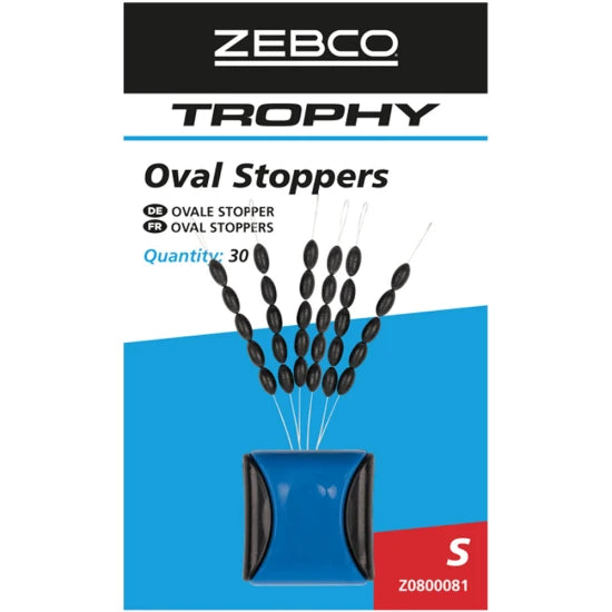 Stoper Zebco Trophy Oval Stoppers S, 30buc/plic