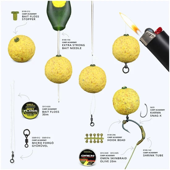 Stopper Bait Floss Carp Academy, 20buc/pac