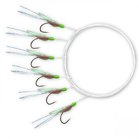 Streamer Zebco Z-Sea Herring Rig Silver Green 1.50m 6 carlige
