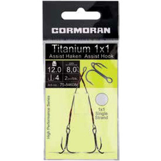 Struna Cormoran Titanium cu ancora Nr.6 5CM/8KG/2BUC/PL