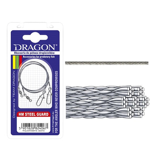 Struna Dragon HM Steel Guard 7x7 Steel Momoi 30cm / 10kg