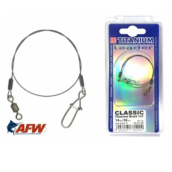 Struna Dragon Leader Classic Titanium Braid 1x7 AFW 25cm / 14kg