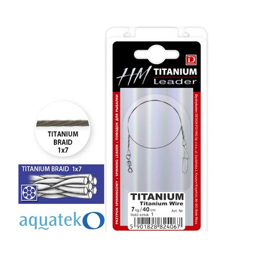 Struna Dragon Leader HM Titanium Braid 1x7 AquatekO 30cm / 7kg