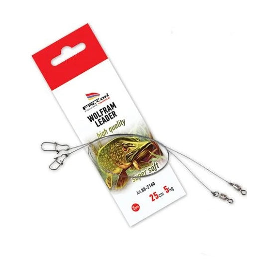 Struna Falcon Wolfram Leader 25cm, 9kg, 2buc/pac