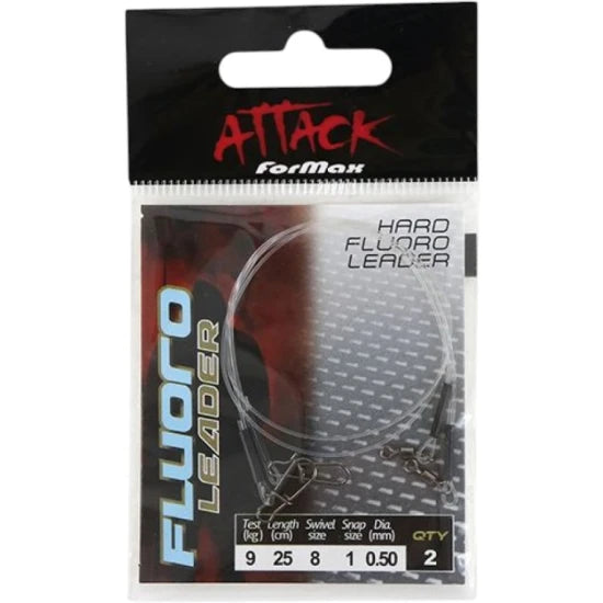 Struna Formax Attack Hard Fluoro Leader, 0.65mm, 30cm, 2buc/pac