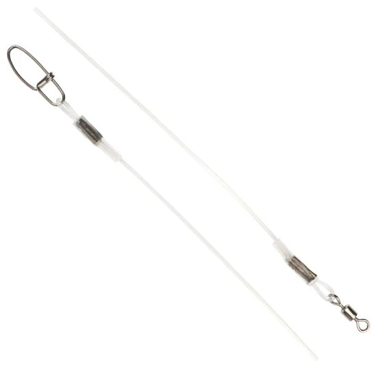 Struna Fluorocarbon Vmc Cu Vartej + Agrafa Rapida, 60cm, 0.81mm, 2buc/pac