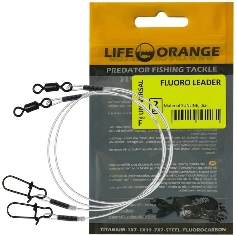 Struna Orange Fluorocarbon Leader, 30cm, 9kg, 0.50mm, 2buc/plic