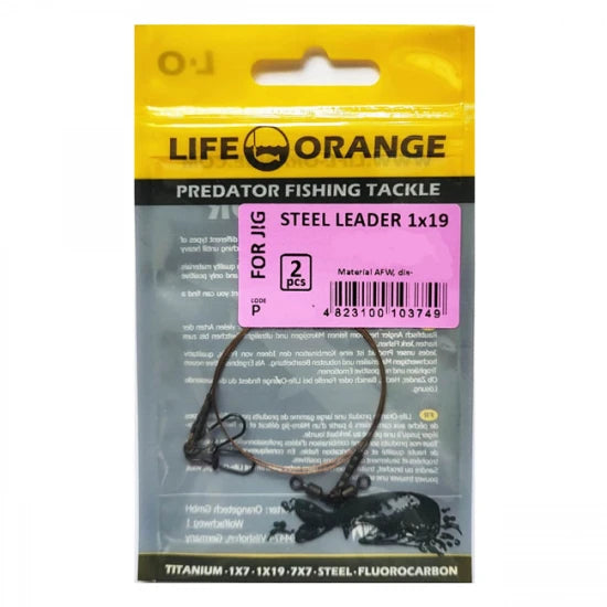 Struna Otel Orange 10kg 20cm 0.30mm Steel Leader 2buc/plic