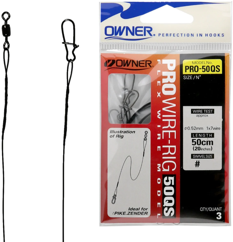 Struna Owner Titan Pro Wire Rig 50QS ,No.12, 6.8kg, 50cm, 3buc/plic
