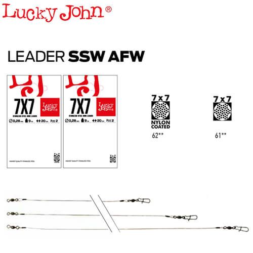 Strune Lucky John SSW AFW 7x7 0.36mm 12kg 20cm 2buc/plic