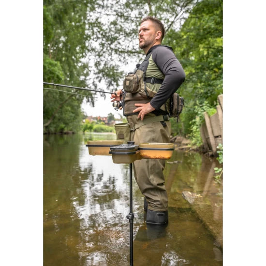 Suport + Cutii Momeala Korum Compact Bait Waiter Set