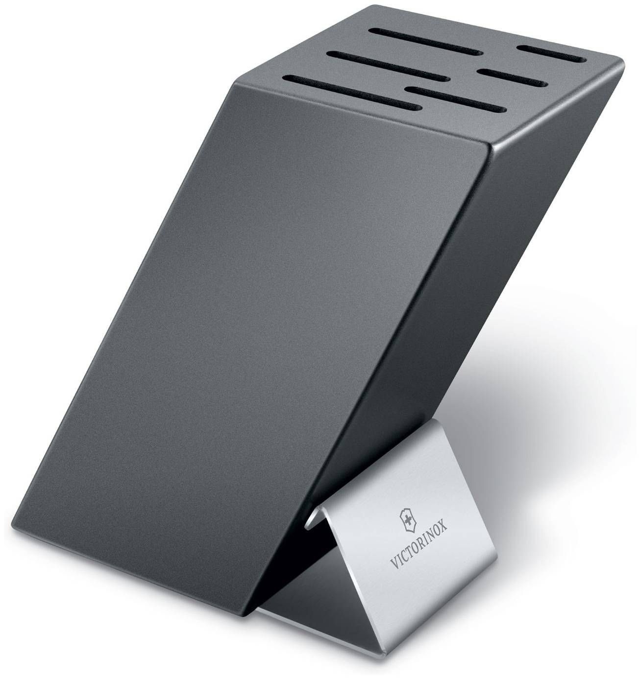 Suport Cutite Victorinox Swiss Modern Cutlery Block,  20cm, Lemn, Negru