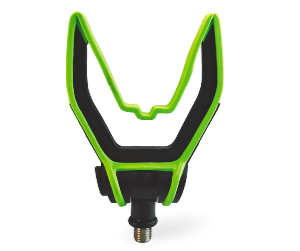 Suport Fata ZFISH Flexifit Front Rod Rest, 110x80mm, Negru/Verde Fluo