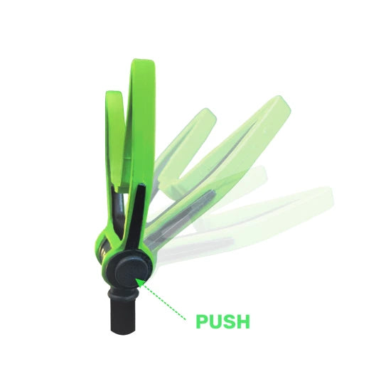 Suport Fata Zfish Flexifit Front Rod Rest, 110x80mm, Negru/verde Fluo