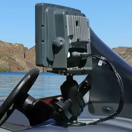 Suport Sonar Ram Mounts Large Marine Electronics Mount - D Size Short