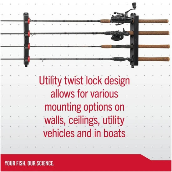 Suport De Perete Pentru Lansete Berkley Twist Lock Utility 4 Rod Rack