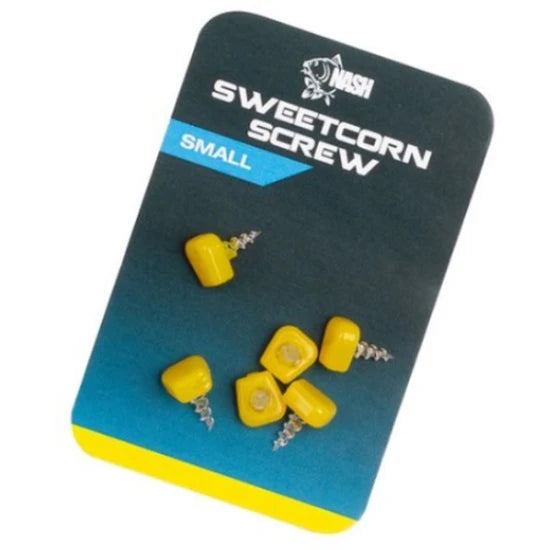 Surub Pop-up Nash Sweetcorn Screw, Yellow, Large, 6buc/plic