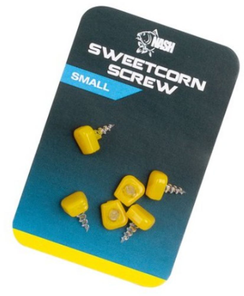 Surub Pop-up Nash Sweetcorn Screw, Yellow, Large, 6buc/plic