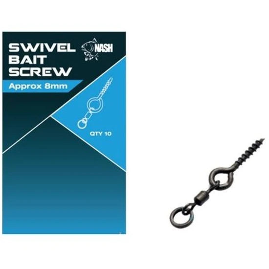 Surub Pop-up Nash Swivel Bait Screw , 8cm, 10buc/plic
